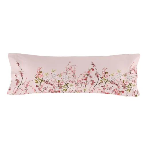 Capa de Almofada HappyFriday Chinoiserie Rose Multicolor 45 x 110 cm