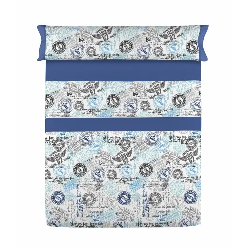 Conjunto de Lençóis Lois SELLOS Azul Queen