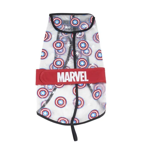 Gabardina para Cães The Avengers Transparente Vermelho M