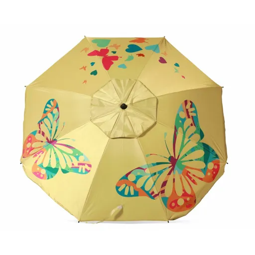 Parasol Amarelo 180 cm UPF 50+