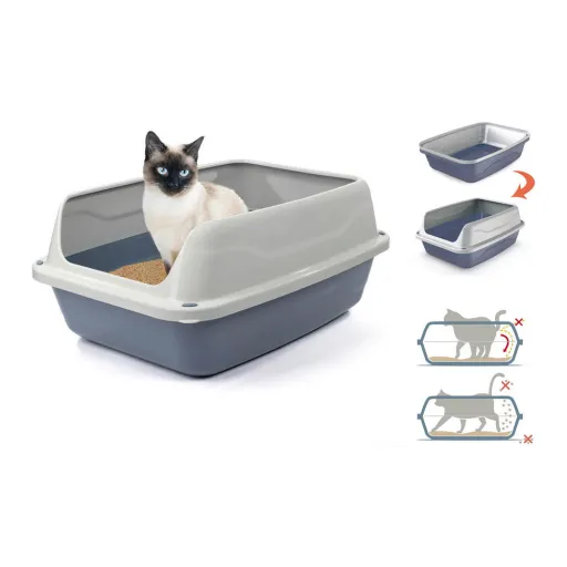 Caixa de Areia para Gatos Georplast Sonic (56 x 40 x 24 cm)