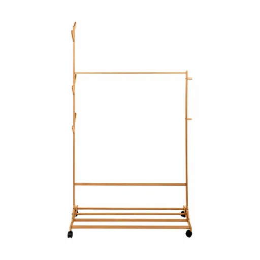 Bengaleiro com Rodas Confortime Natural Bambu 100 x 35 x 170 cm