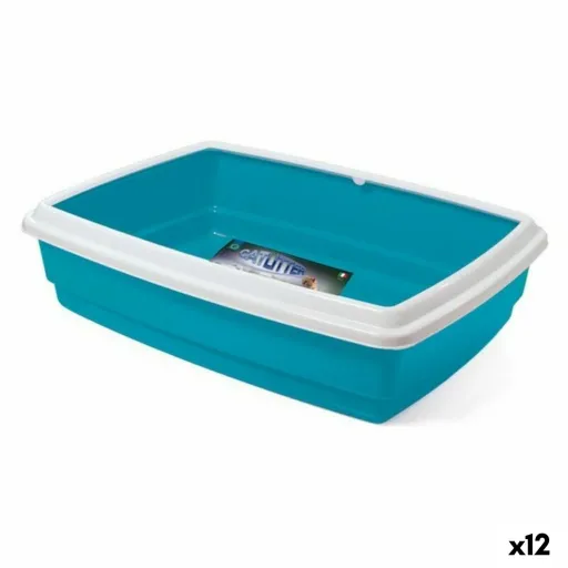 Caixa de Areia para Gatos Georplast GP10552 Plástico 54 x 40 x 14 cm (12 Unidades) (54 x 40 cm)