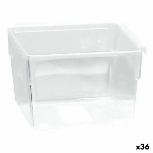 Caixa Multiusos Modular Transparente 8 x 8 x 5,3 cm (36 Unidades)