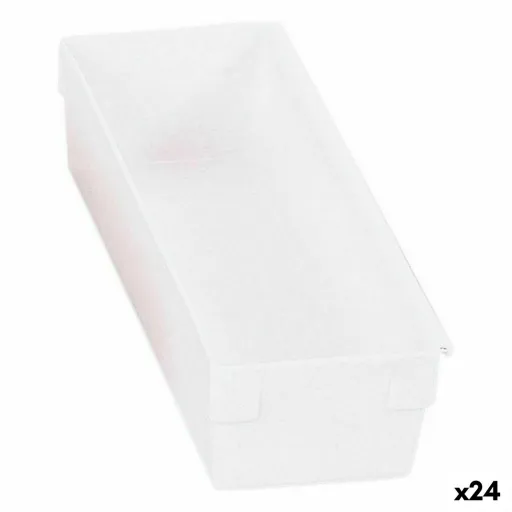 Caixa Multiusos Modular Branco 22,5 x 8 x 5,3 cm (24 Unidades)