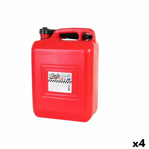 Tanque para Combustível com Funil Continental Self Vermelho 10 L (4 Unidades)