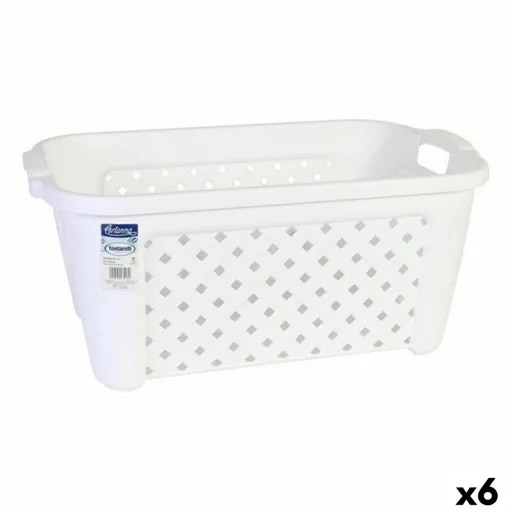 Cesto da Roupa Tontarelli 8065405/112 35 L Branco Retangular 58 x 38 x 26 cm (6 Unidades)