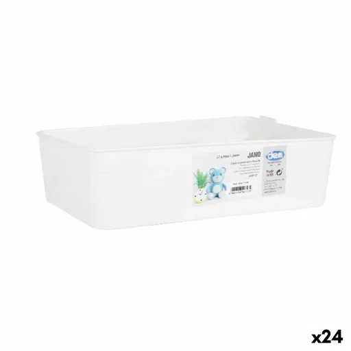 Organizador de Gavetas Dem Branco 27 x 18 x 7,5 cm (24 Unidades)