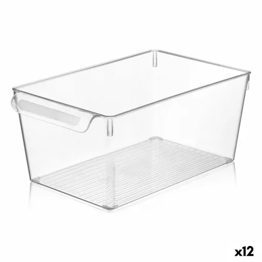 Caixa Multiusos Quttin Transparente 20 x 32,5 x 14 cm (12 Unidades)