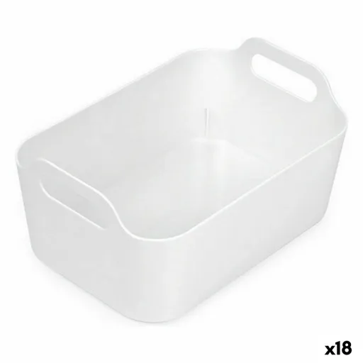 Cesta Multiusos Confortime Branco 24 x 16,7 x 11,2 cm (18 Unidades)