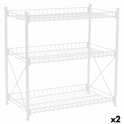 Estantes Confortime Metal Branco 52 x 34 x 55 cm (2 Unidades)