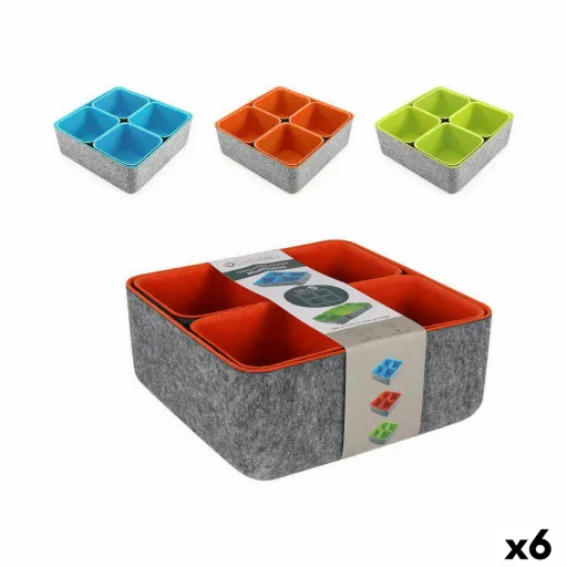 Organizador Confortime Feltro 25,2 x 25 x 10 cm (6 Unidades)