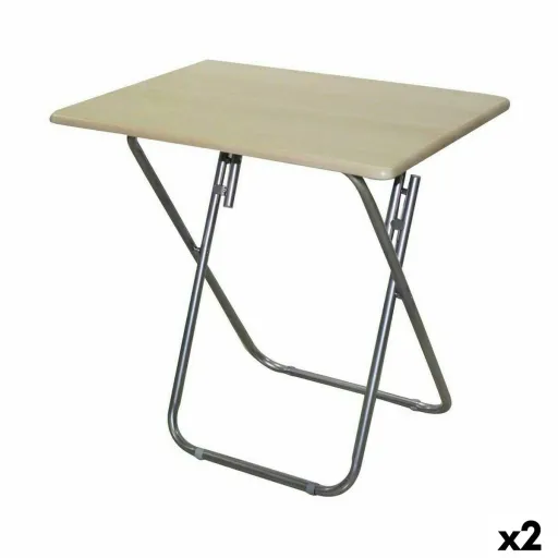 Mesa de Apoio Dobrável Confortime Madeira 75 x 52 x 73 cm (2 Unidades)