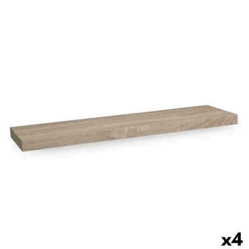 Prateleira Confortime Madeira MDF Castanho 23,5 x 80 x 3,8 cm (4 Unidades)