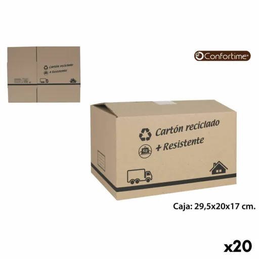 Caixa Multiusos Confortime Cartão (20 Unidades) (29,5 x 20 x 17 cm)