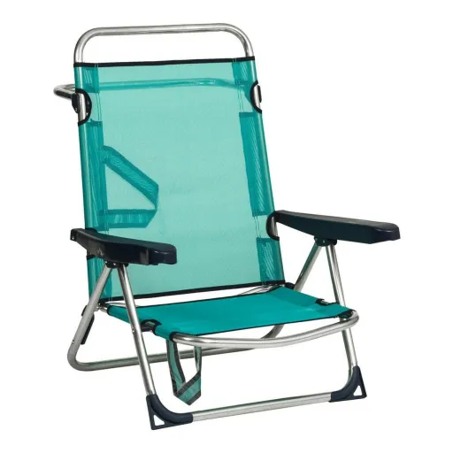 Cadeira de Praia Alco Alumínio Múltiplas Posições Dobrável Verde 62 x 82 x 65 cm (62 x 82 x 65 cm)