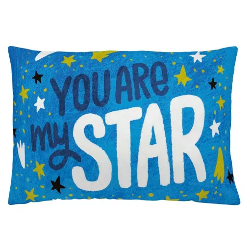 Capa de Travesseiro Naturals Stars Reach (50 x 30 cm)