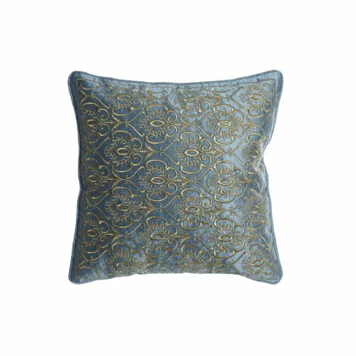 Almofada DKD Home Decor 8424001850389 Azul Dourado 45 x 10 x 45 cm