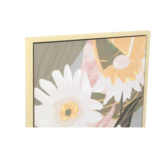 Pintura DKD Home Decor 60 x 4 x 80 cm Bloemen Escandinavo (2 Unidades)