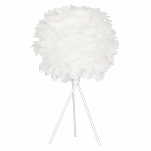 Lâmpada de Mesa DKD Home Decor Branco Metal Pluma (42 x 42 x 60 cm)