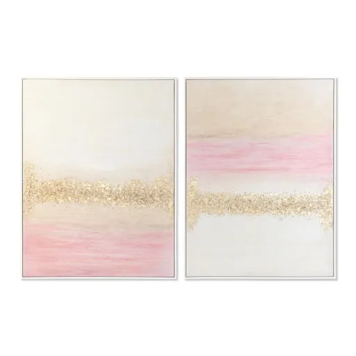 Pintura DKD Home Decor Abstrato Moderno 90 x 4 x 120 cm (2 Unidades)