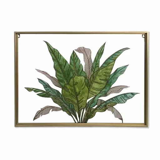 Tela DKD Home Decor Tropical Folha de Planta (80 x 3 x 60 cm)