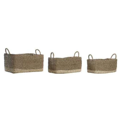 Conjunto de Cestas DKD Home Decor (45 x 30 x 24 cm)