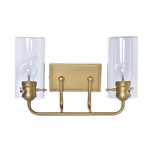 Luminária de Parede DKD Home Decor Cristal Dourado Metal 220 V 50 W (41 x 17 x 24 cm)