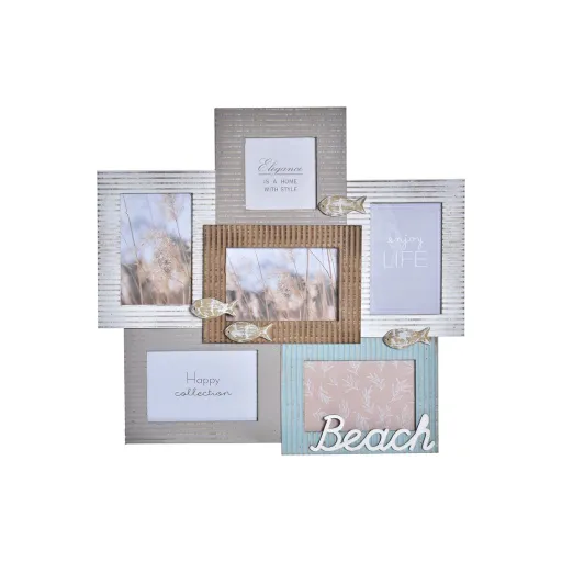 Moldura de Fotos DKD Home Decor Beach 46,5 x 2 x 44,5 cm Madeira Marinheiro