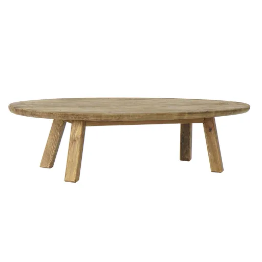 Mesa de Centro DKD Home Decor Natural Castanho Madeira Madeira Reciclada 139 x 59 x 35 cm 140 x 60 x 35 cm