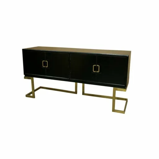 Aparador DKD Home Decor Preto Metal Choupo (180 x 50 x 90 cm)