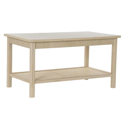 Mesa de Centro DKD Home Decor 90 x 50 x 46 cm Natural Alumínio Madeira MDF