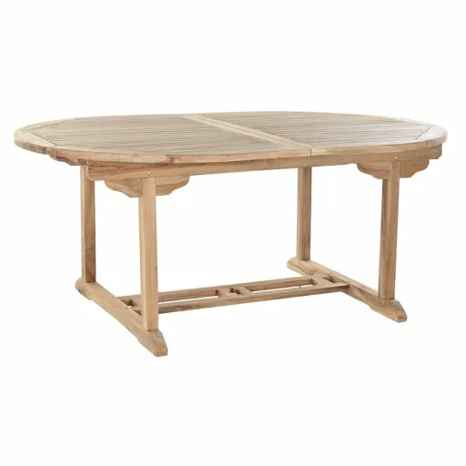 Mesa de Jantar DKD Home Decor Castanho Extensível Teca (180 x 120 x 75 cm)