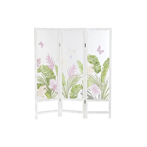 Biombo DKD Home Decor Tropical Transparente Madeira MDF 150 x 2 x 180 cm