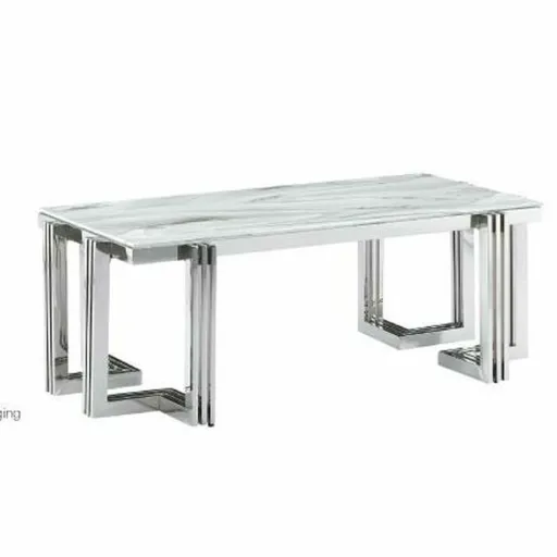 Mesa de Jantar DKD Home Decor Cristal Aço (180 x 90 x 76 cm)