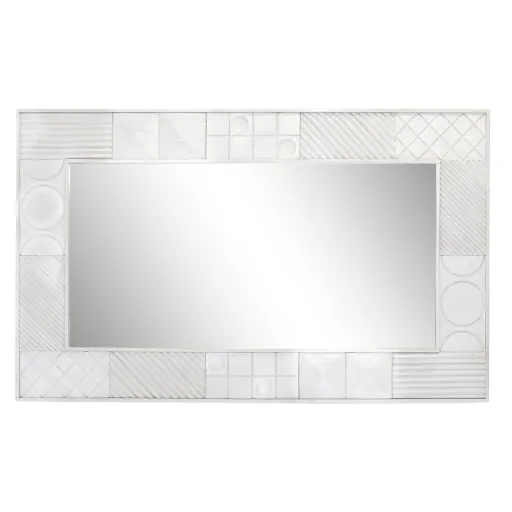 Espelho de Parede DKD Home Decor Branco Moderno Losangos 154 x 4 x 94 cm