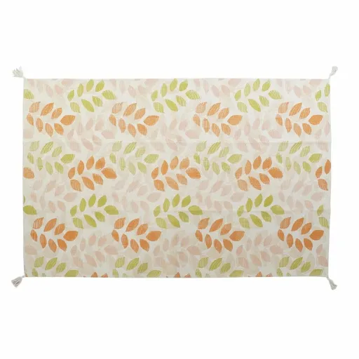 Tapete DKD Home Decor Bege Multicolor Folha de Planta (160 x 230 x 1 cm)