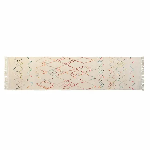 Tapete DKD Home Decor 60 x 240 x 0,7 cm Poliéster Multicolor Losangos