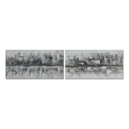 Pintura DKD Home Decor 120 x 2,8 x 60 cm Abstrato Loft (2 Unidades)