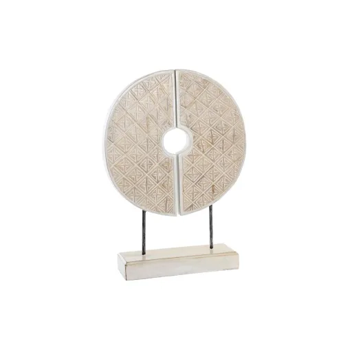 Figura Decorativa DKD Home Decor Branco Ferro Círculos (41 x 12 x 55 cm)