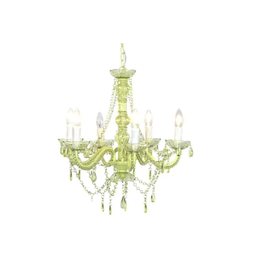 Candeeiro de Teto DKD Home Decor Metal Verde Acrílico 25 W (51 x 51 x 100 cm)