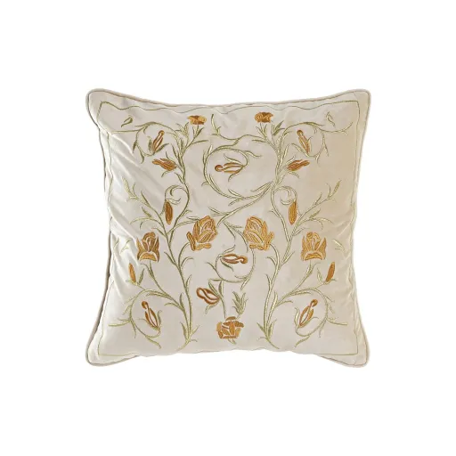 Almofada DKD Home Decor Dourado 45 x 10 x 45 cm Bloemen