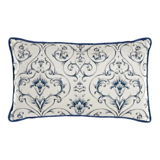 Almofada DKD Home Decor Azul 50 x 10 x 30 cm Bloemen