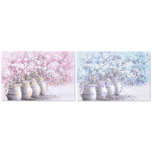 Pintura DKD Home Decor 120 x 3 x 80 cm Cottage (2 Unidades)