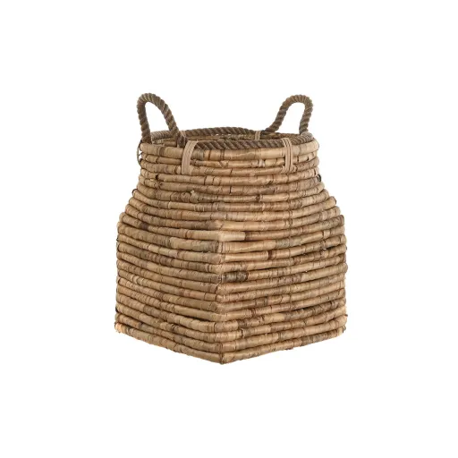 Cesta Decorativa DKD Home Decor 8 x 28 x 60 cm Metal Fibra Natural