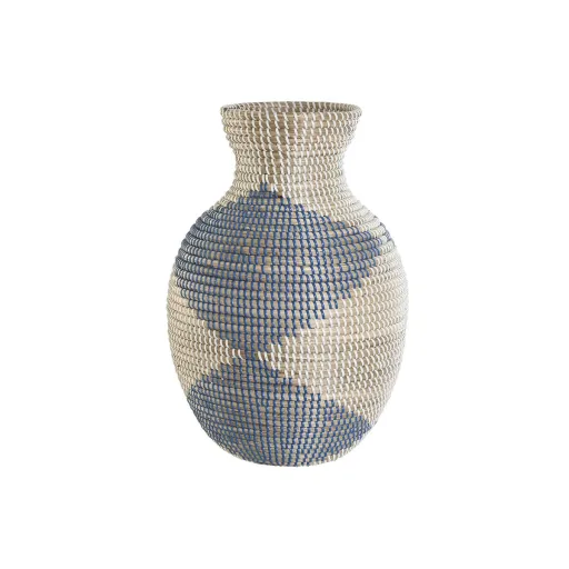 Vaso DKD Home Decor Azul Natural Mediterrâneo 31 x 31 x 50 cm