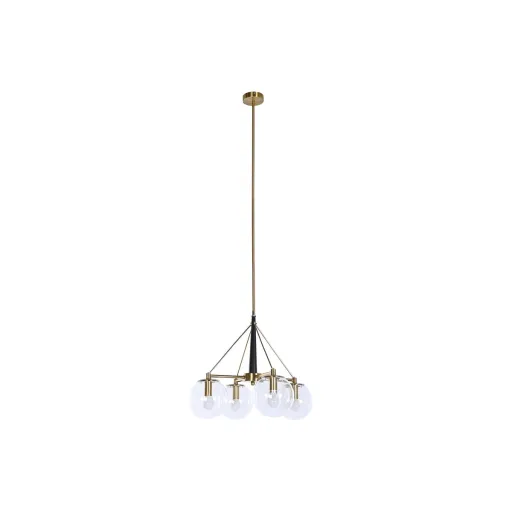 Candeeiro de Teto DKD Home Decor 50 x 50 x 144 cm Cristal Dourado Metal 50 W