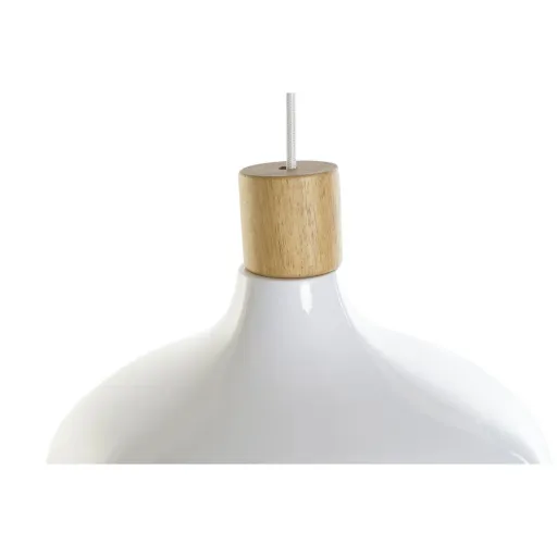 Candeeiro de Teto DKD Home Decor Branco Castanho Metal Pinheiro 50 W 35,5 x 35,5 x 21 cm