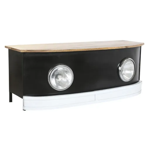 Mesa de Centro DKD Home Decor Preto Ferro Madeira de Mangueira 120 x 45 x 45 cm