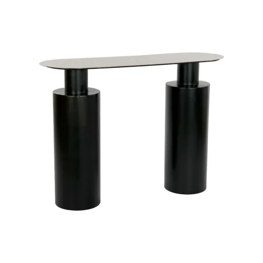 Mesa de Apoio DKD Home Decor 107 x 36 x 78 cm Preto Dourado Ferro